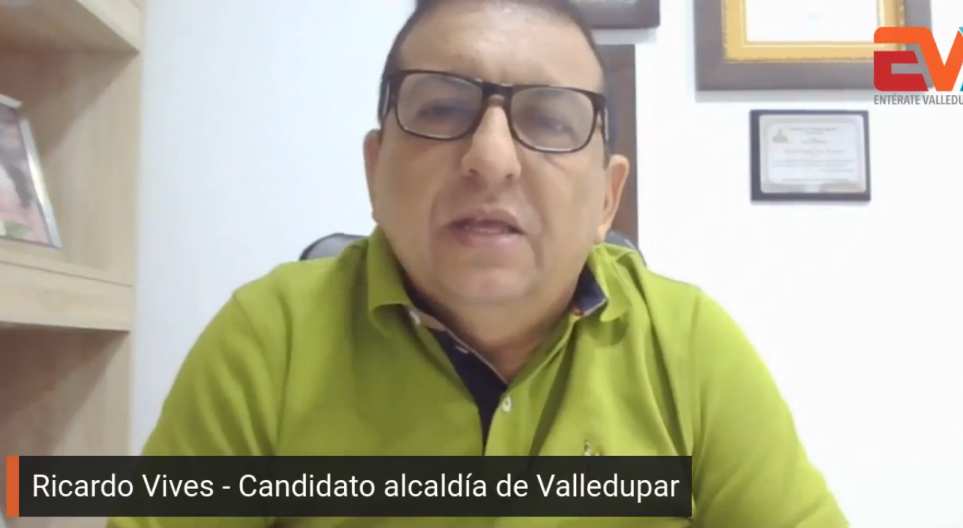 Foto de una noticia del candidato a la Alcaldía de Valledupar Ricardo Vives